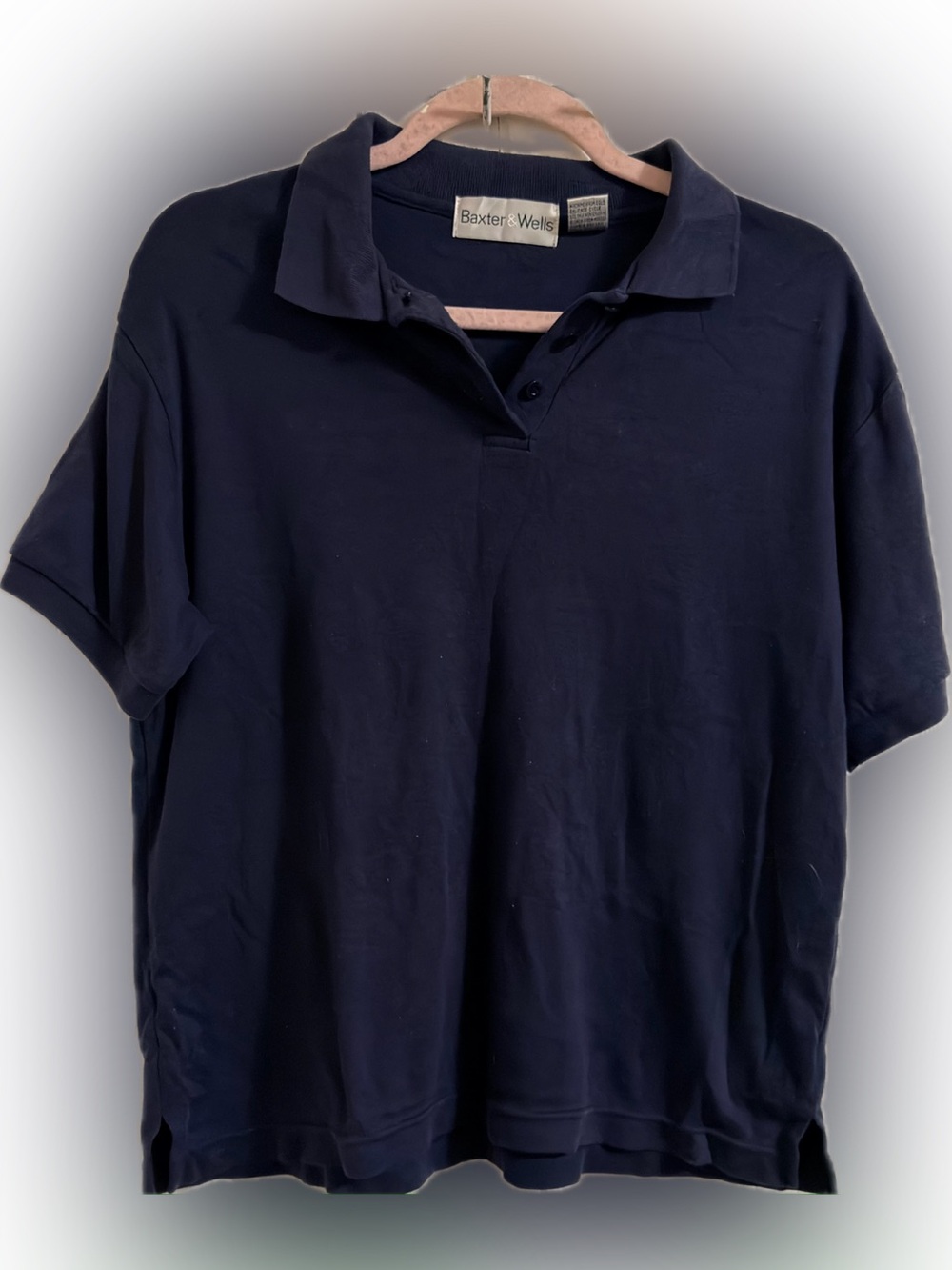 Baxter & Wells Men's Navy Polo Shirt